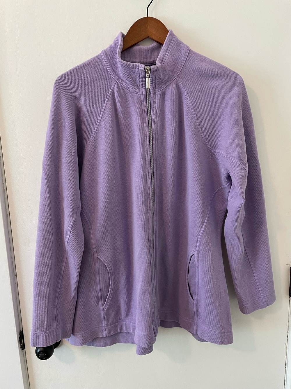 Tommy Bahama Woman’s XL Lavender Aruba Full Zip Sweatshirt Sweater